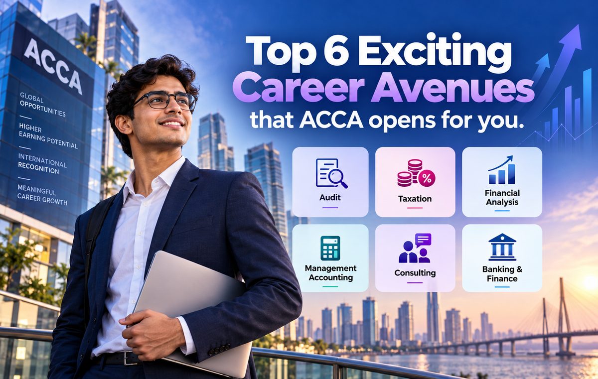 Cover image for Top 6 Exciting Career Avenues that ACCA opens for you.
